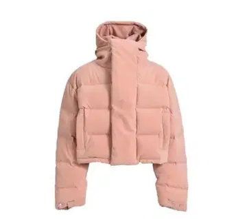 BREATHFAUX SUEDE SHORT HOODED DOWN