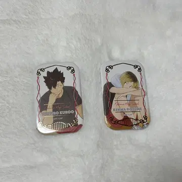 하이큐 쿨다운 스퀘어 캔뱃지 코즈메 켄마 쿠로오 테츠로