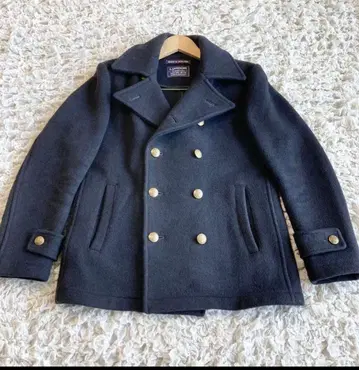 런던 트래디션 x 쉽스 제트 블루 별주 피 코트 M