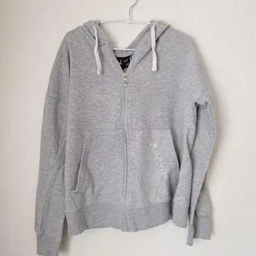 SPYDER 풀 집업 후드티 그레이