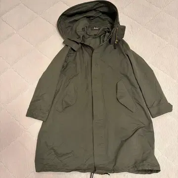 더 릴랙스 롱 모즈 코트 38 다크 그린