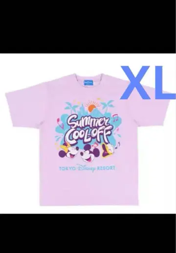미세스 그린애플 T셔츠 디즈니 서머쿨오프 콜라보 XL 보라색