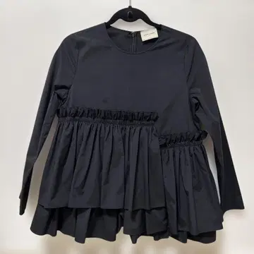 UNITED ARROWS 티어드 개더 롱 슬리브 블라우스