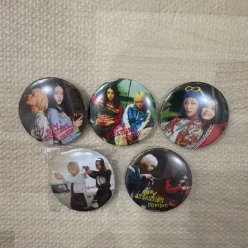 베이비 배틀 캔 배지 5개 세트 타카이시 아카리 이자와 사오리