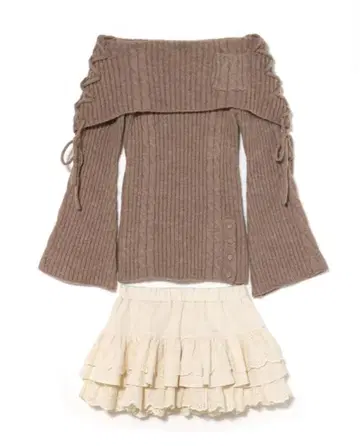 andmary Corrie lace knit set up