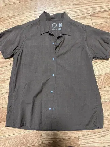 야마토미치 메리노울 브라운 셔츠 M 사이즈