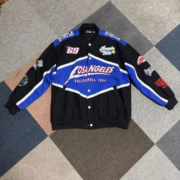 .kom 로스앤젤레스 레이싱 바이커 자켓 스트릿