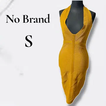 머스타드 S 사이즈 핏 드레스