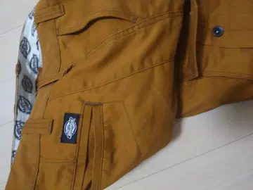 머스타드 치노 팬츠 멀티 포켓