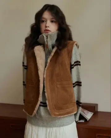 EGGKA 여성용 스트라이프 하프 지퍼 스웨터 그레이 프리 사이즈