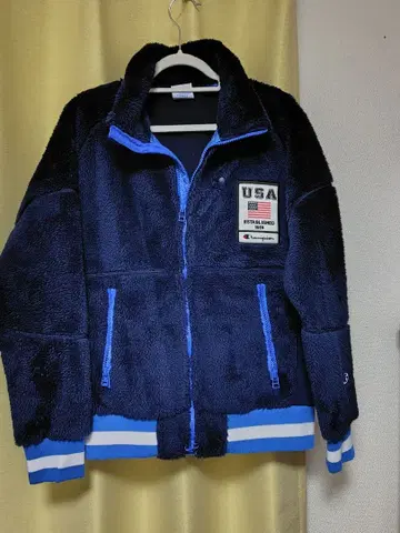 Champion USA 플리스 자켓 네이비
