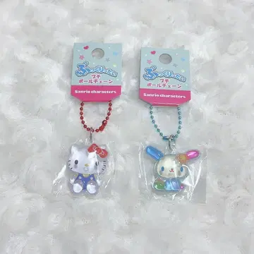 산리오  키링 키티 우사하나