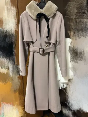 Dear Princess 울 100% 롱 코트