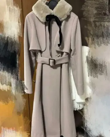 Dear Princess 울 100% 롱 코트