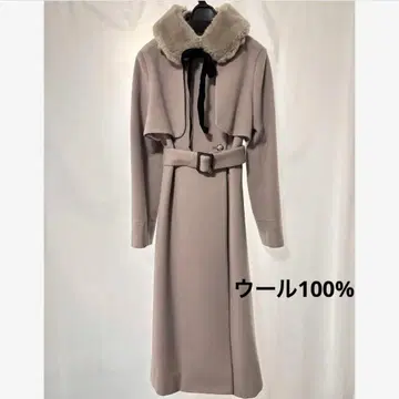 Dear Princess 울 100% 롱 코트