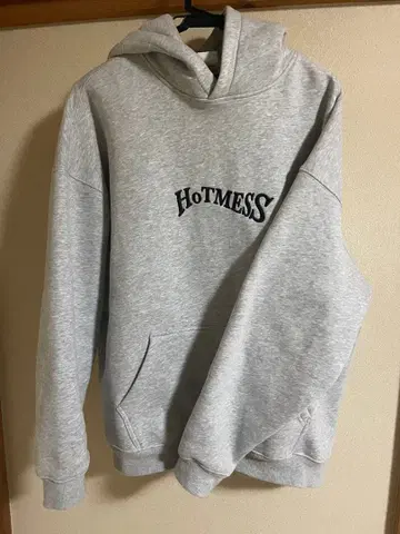 Hotmess 그레이 후드 부착 후드티