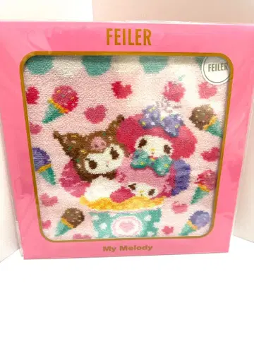 새상품 페이 FEILER 산리오 손수건 마이멜로디 쿠로미