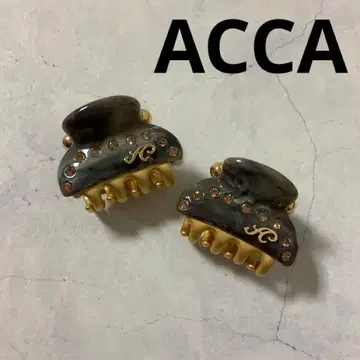 아카 acca 티아라 미니 클립 동일 컬러 2개 세트 브라운 마블