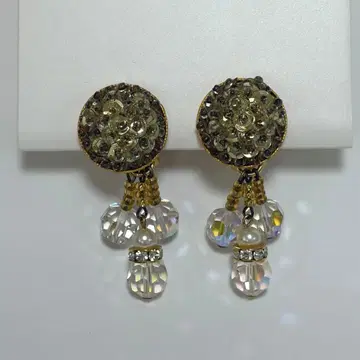 보석류 귀찌 골드 비즈