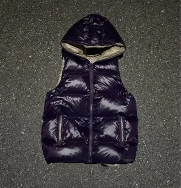 PROFILE 퍼플 다운 베스트 y2k 광택