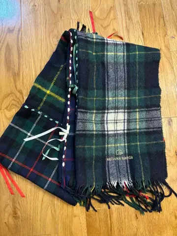 keisuke kanda 체크 무늬 머플러