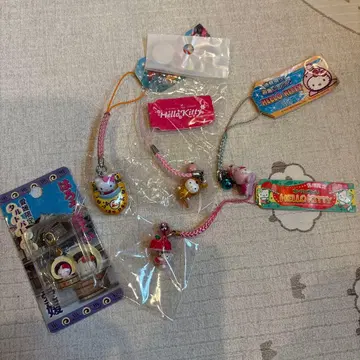 헬로키티 스트랩 세트 5개
