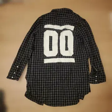 wisdom 체크 무늬 셔츠 블랙/화이트