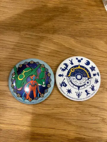 포켓몬 천문대 캔뱃지 2개 세트