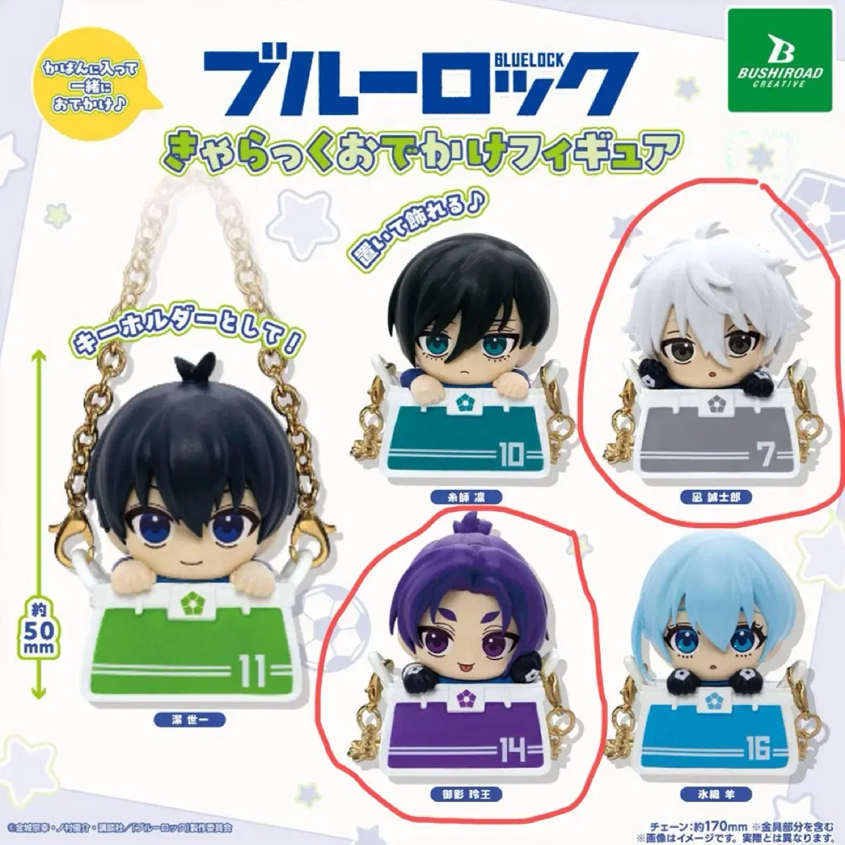 Sealed Bluelock Chara-ku Outing Figure Nagi Reo