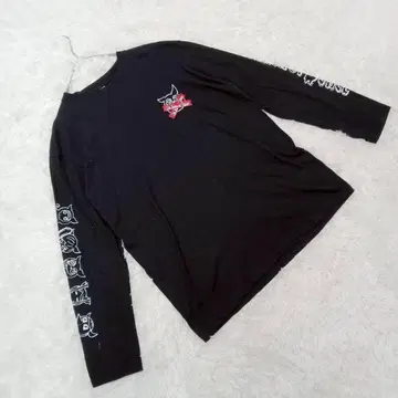 고품질 유나이티드 애슬레 (XL) 양쪽 소매 프린트 긴팔 티셔츠 크루넥