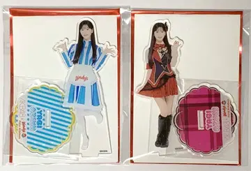 AKB48 웬디즈 야기 아이즈키 아크릴 스탠드 2개 세트