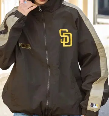 파드레스 MLB 블루종 아우터 나일론 트랙 블루종 오버 사이즈