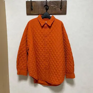 BEAMS BOY 나일론 숏 블루종 퀼팅 오렌지