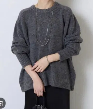 콜라주 개럴개런트 야크 니트 그레이