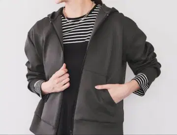 언타이틀 종이 저지 지퍼 후디 48 차콜 그레이