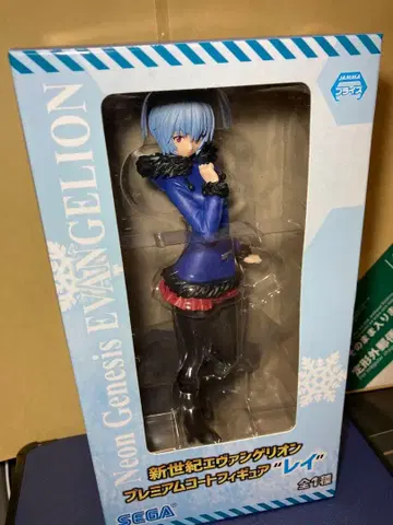 에반게리온 프리미엄 코트 피규어 레이 미개봉 박스 얼룩 있음