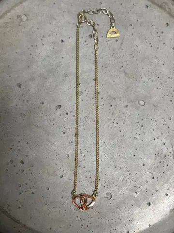 빈티지 D'orlan 하트 초커 돌란 22 금도금