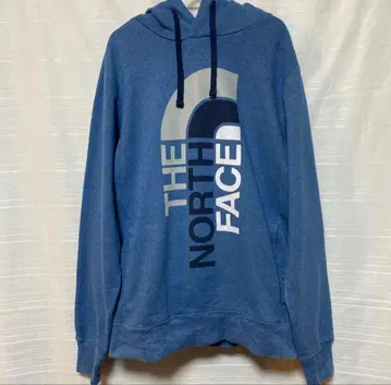 THE NORTH FACE 블루 로고 후드티