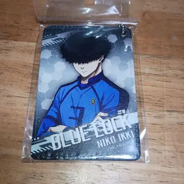 니코 이치키 가죽 패스 케이스 블루 록
