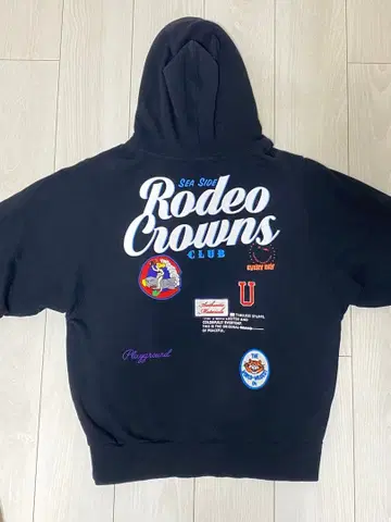RODEO CROWNS 후드 부착 후드티