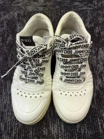 JIMMY CHOO 화이트 스니커즈