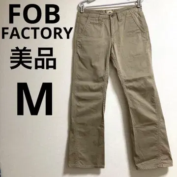 FOB FACTORY 치노 팬츠 워크 팬츠 M 사이즈 베이지 새상품급