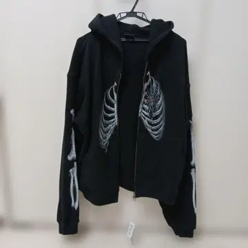 BONE THERMAL ZIP-UP HOODIE BLACK x 1 L