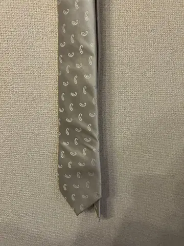 이세탄 멘즈 실버 페이즐리 넥타이