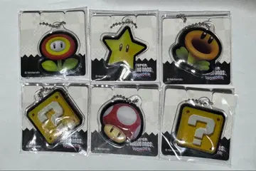 슈퍼 마리오 키링 6개 세트 세븐일레븐 한정판