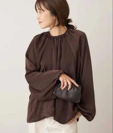 Plage gather 블라우스