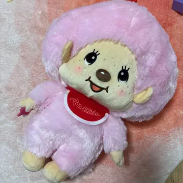 [ 메루카리 시 기간 한정 ] 몽치치 BIG 봉제 인형 2 핑크
