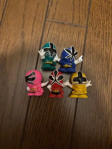 사무라이전대 신켄저 손가락 인형 5체 세트