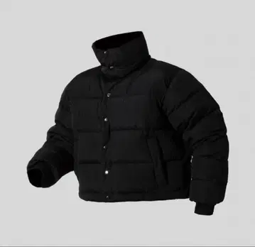 블랙 숏 기장 다운 자켓 Hirokitsuzuki 프리 사이즈