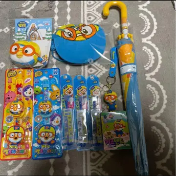 뽀로로 우산 멜로디 시계 키링 반창고 칫솔 모자 마스코트